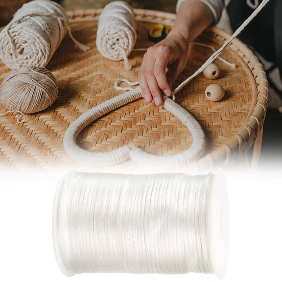 2mm X 100 Yard Satin Tail Rope Chinese Knot Woven Rope Valentine'S Day Present for Jewelry Making,Beading Diy Handmade Jewelry Accessory 3/2/1PCS
