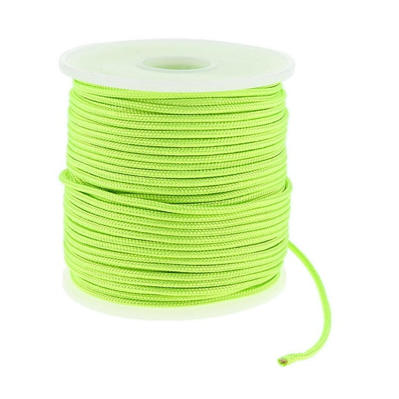 2mm X 50m Nylon Parachute Rope, 6 Core Guyline Tent Ropes, Camping Cord for Tethers, Backpacking, , green