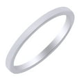 thumbnail image 1 of AFFY 2mm standard Flat Comfort Fit Band Ring in 10k White Gold Ring Size - 8, 1 of 1
