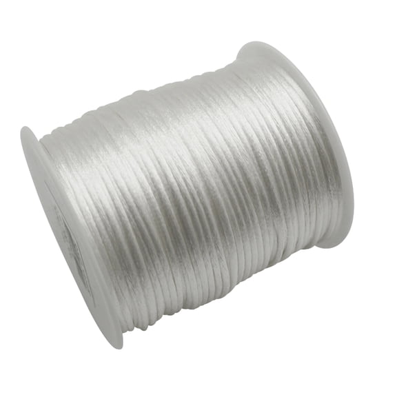 2mm x 100 Yard Rattail Satin Trim Beading Cord Jewelry Making Arts and Crafts Chinese Knot 
