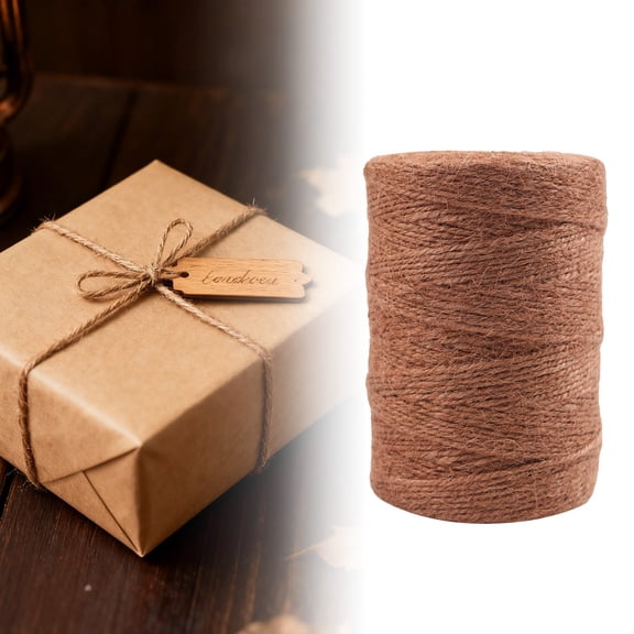 2mm x 200m Natural Jute Rope, Tear Property Ideal for Decorating Gardens and Decorative Packaging