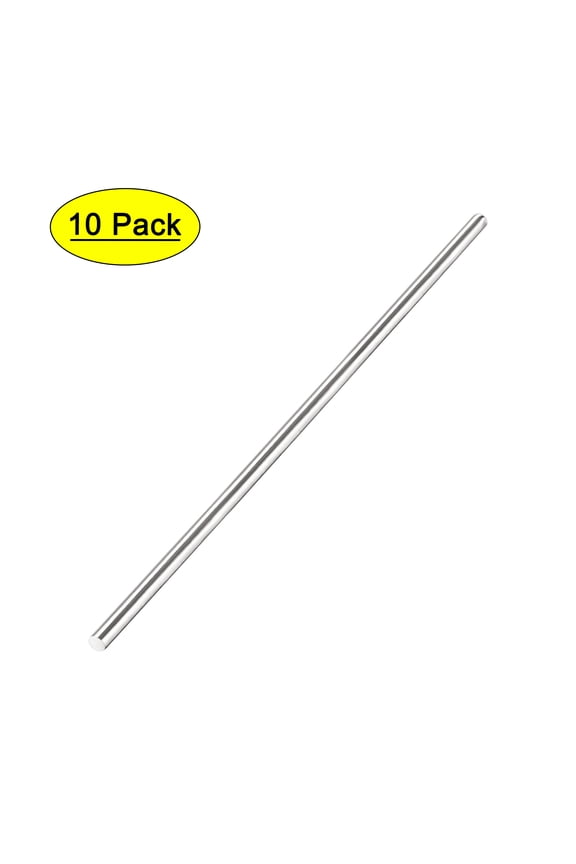 2mm x 75mm 304 Stainless Steel Solid Round Rod for DIY Craft - 10Pcs