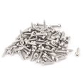 thumbnail image 1 of 2mm x 8mm Threaded Nickel Plated Hex Head Self Tapping Screws 100 Pcs, 1 of 1
