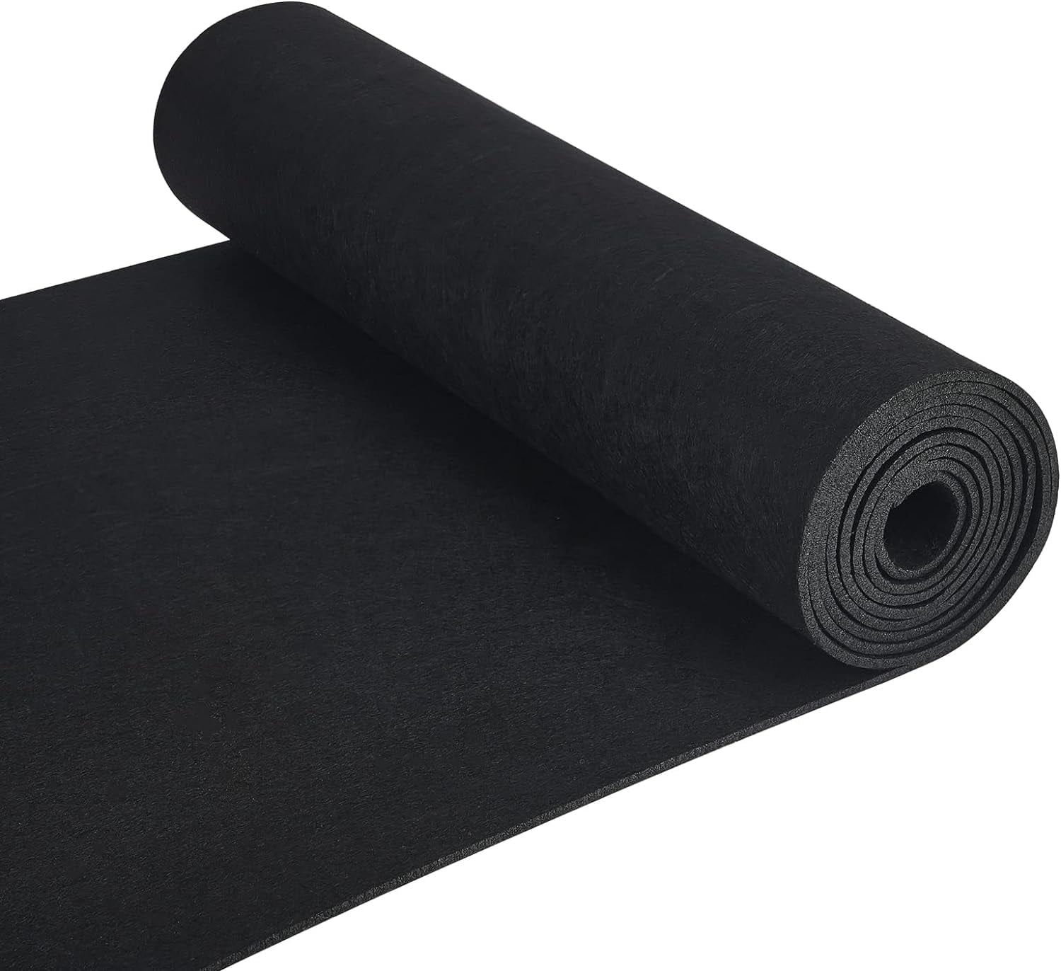 2mx40cm Felt Fabric Roll Black Craft Felt Fabric Sheets Nonwoven Felt Roll for Sewing Crafting Deocoration(3mm/0.12 inch Thick)