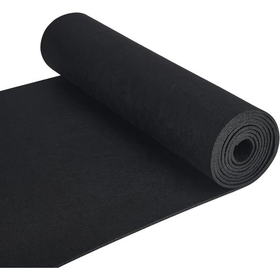 2mx40cm Felt Fabric Roll Black Craft Felt Fabric Sheets Nonwoven Felt Roll for Sewing Crafting Deocoration(3mm/0.12 inch Thick)