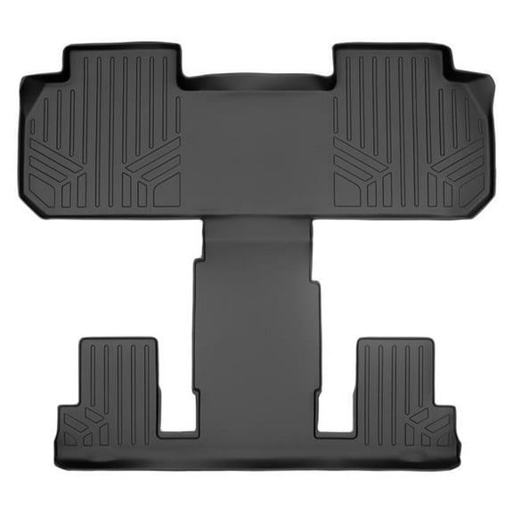 2nd & 3rd Row Floor Mats Liner with 2nd Row Bucket Seats for 2018-2022 Buick Enclave, Black