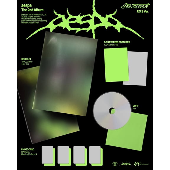 Aespa - The 2nd Album 'LEMONADE' [P.O.S. Ver.] - Music & Performance - CD
