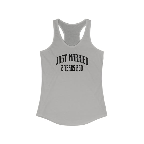 2nd Anniversary 2 Years Wedding Married Tank Top Gifts Shirt Womens