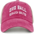 thumbnail image 1 of 2nd Ball Scratches Golfer hat Womens Trendy Golf Lover Golf hat Men Cycling Cap Vintage for Handyman, 1 of 8
