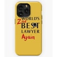 thumbnail image 1 of 2nd Best Lawyer Funny Quote M1339 Phone Case for iPhone 17 16 15 14 13 12 11 Pro Max, 1 of 2