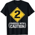 thumbnail image 1 of 2nd Birthday Boy Construction Sign Two 2 Years Old Birthday T-Shirt, 1 of 3