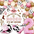 thumbnail image 1 of 2nd Birthday Decorations Girl My 2nd Rodeo Decorations Girl Cowgirl Balloon Garland Not My First Rodeo Party Backdrop Number 2 Foil Balloon for Western Rodeo Party Supplies, 1 of 7