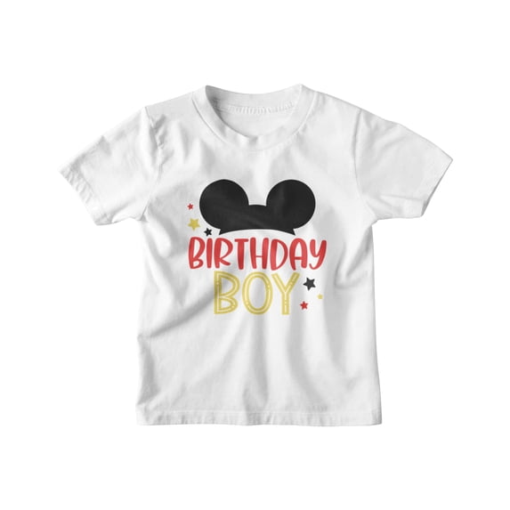 2nd Birthday Themed Shirts for Boy Gifts for 2 Year Old Boys Shirts Toddler Tshirt Second Birthday Boy Mickey