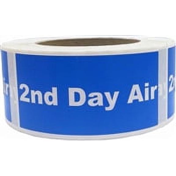 "2nd Day Air" Shipping Labels | 2" x 4" Inch Rectangle | 500 Pack