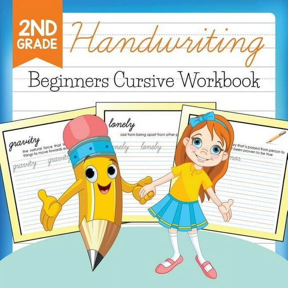 2nd Grade Handwriting: Beginners Cursive Workbook, (Paperback)