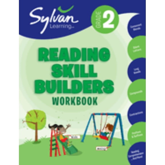 Pre-Owned 2nd Grade Reading Skill Builders Workbook: Consonant Blends, Silent Letters, Long Vowels, Compounds, Contractions, Prefixes and Suffixes, Reading Comprehension and More