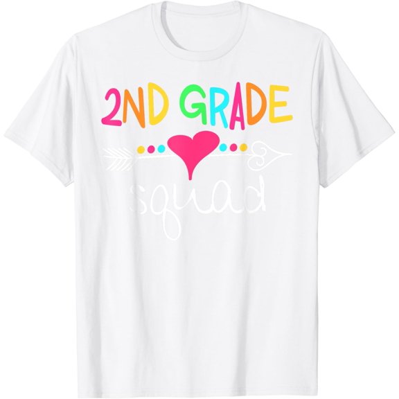 2nd Grade Squad Second Teacher Student Team Back To School T-Shirt