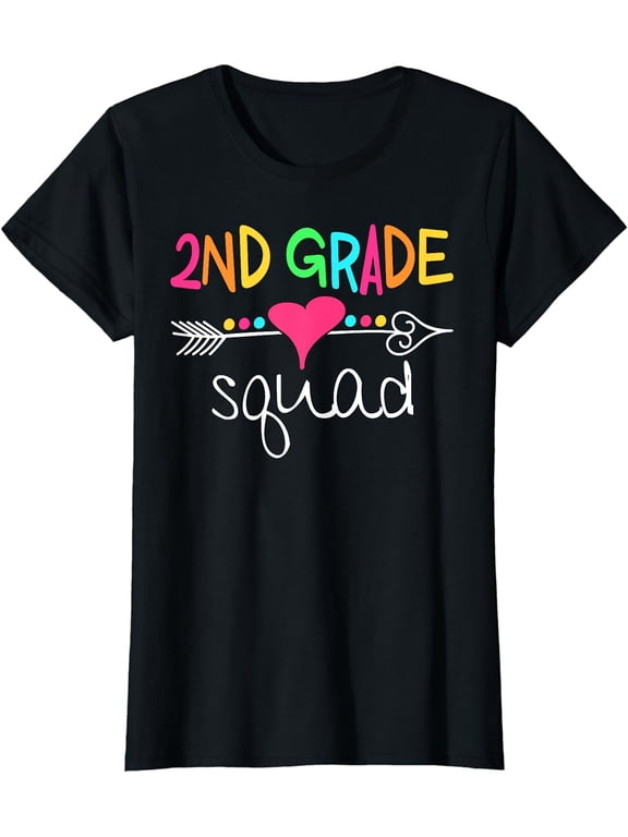 2nd Grade Squad Second Teacher Student Team Back To School T-Shirt