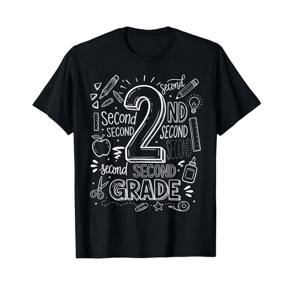 2nd Grade for Boys Back to School First Day Second Grade T-Shirt