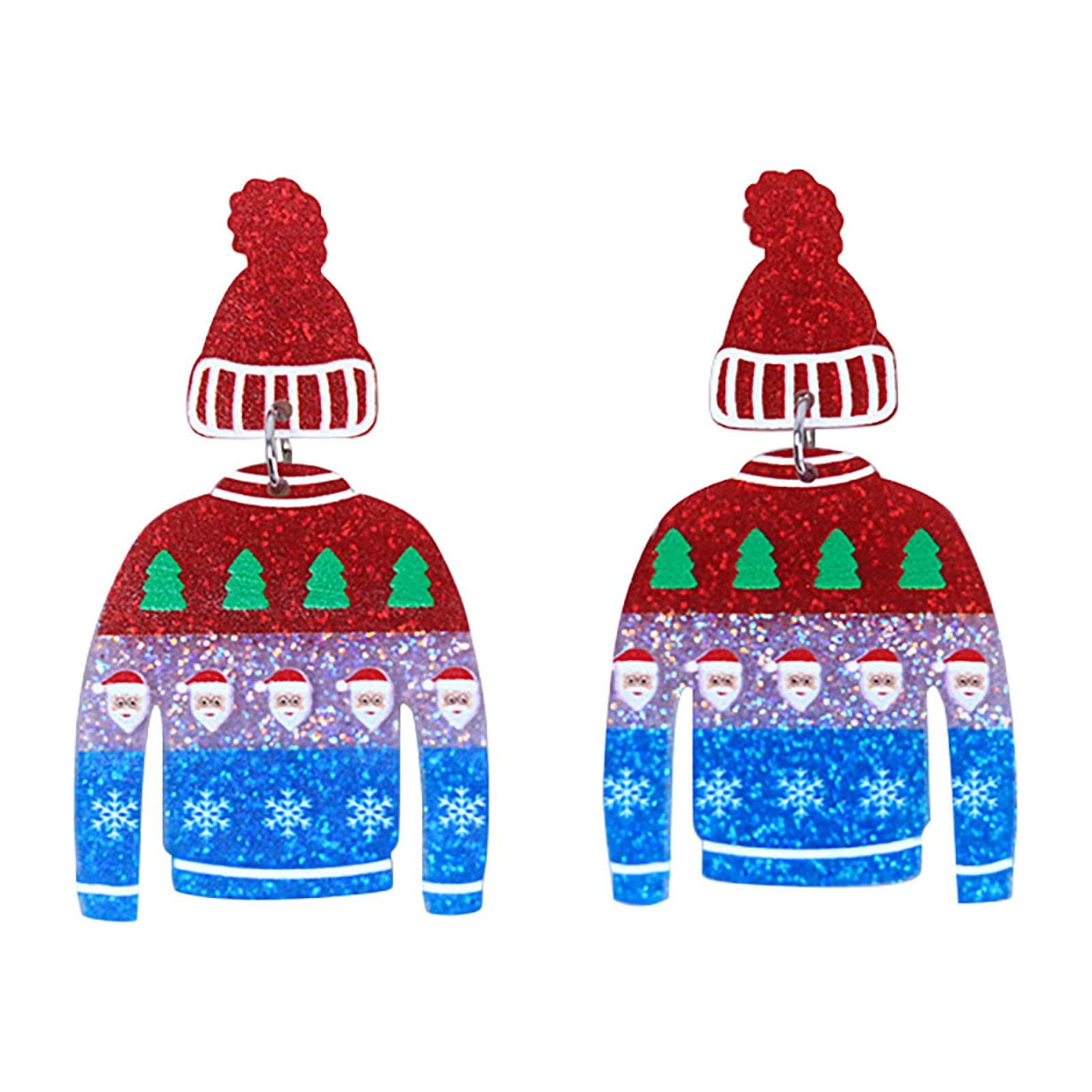 2nd Hole Earrings for Women Heart Bead Earrings Filled Small Hoop