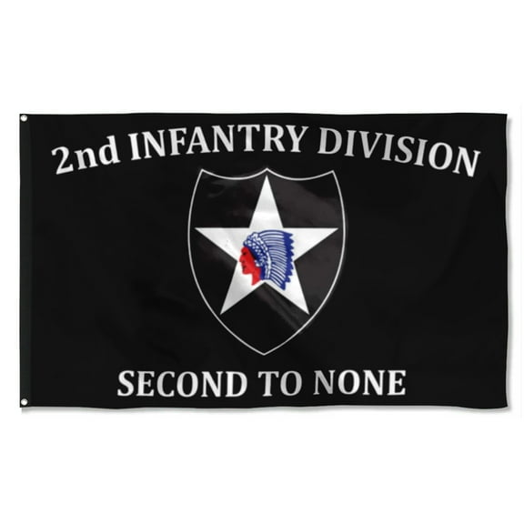 2nd Infantry Division Flag 3x5Feet Military Banner with 2 Brass Grommets