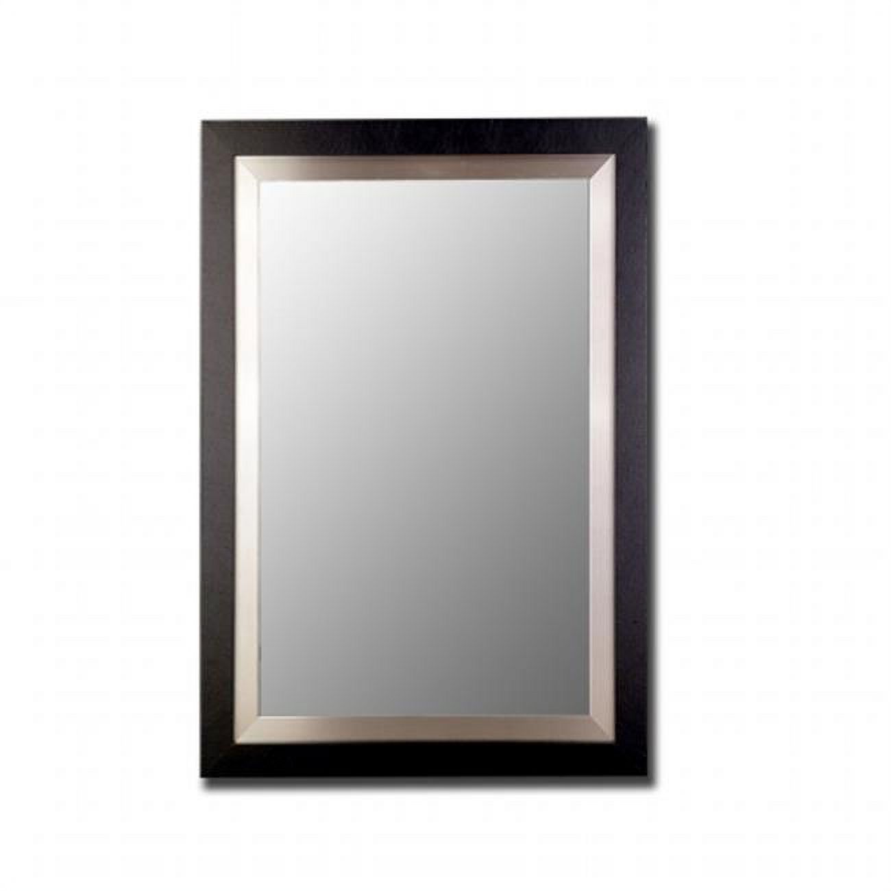 2nd Look Mirrors 257607 40x80 Black Silver Mirror