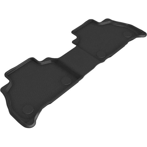 2nd Row 7-Passenger Floor Mat Set for 2019-2021 BMW X7 G07, Black - Kagu