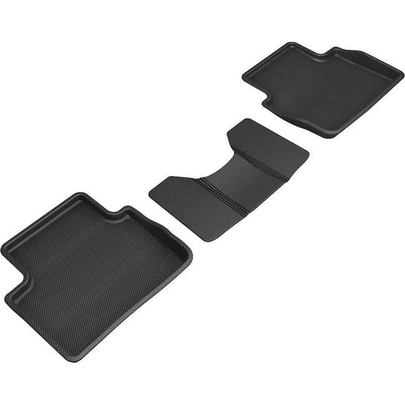 3D MAXpider 2016-2019 Mazda CX-3 Kagu 2nd Row Floormats - Black main image 1