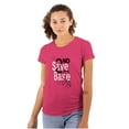 thumbnail image 1 of 2nd Save Base Breast Cancer Warrior Womens Slim Fit Graphic Tee Brisco Brands M, 1 of 5