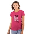 thumbnail image 1 of 2nd Save Base Breast Cancer Warrior Womens Slim Fit Graphic Tee Brisco Brands X, 1 of 5