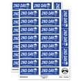 thumbnail image 1 of 2nd Second Day Mail Service Expedited Running Person Sticker Set - Dark Blue - Gloss Finish - 2.00" Large, 1 of 7