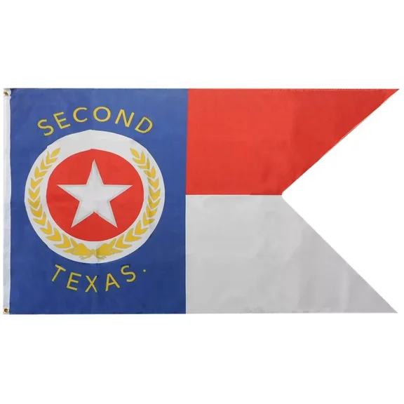 2nd Texas Infantry Regiment 3x5 Guidon Flag 100D