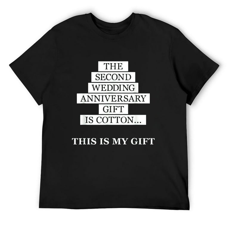 2nd Wedding Anniversary Tee Shirt Marriage Gift For Couples
