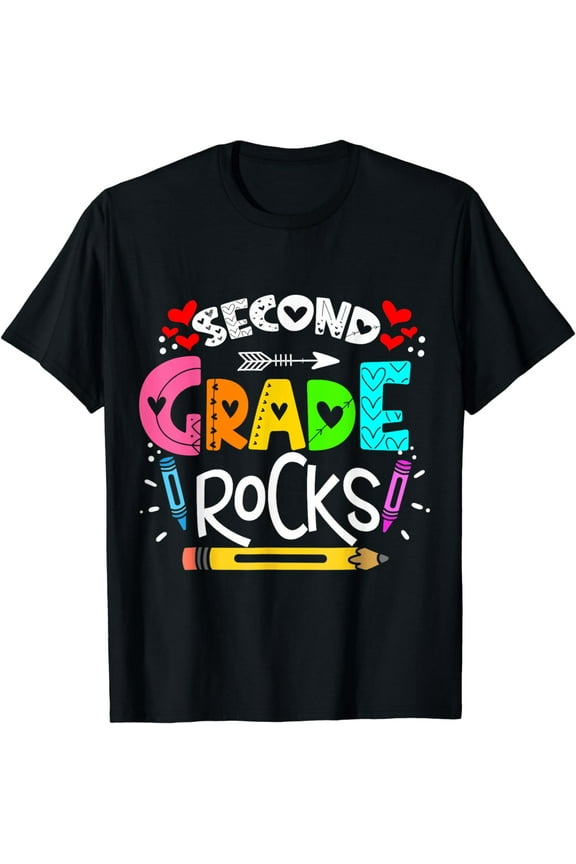 2nd grade rocks rocking 2nd grade teacher T-Shirt