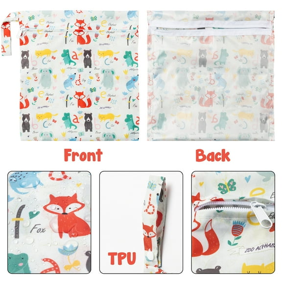 2ooya 5Pcs Nappy Bags for Baby Supplies, Nappy Storage Bags Rectangular Bags with Handle for Carrying