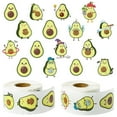 thumbnail image 1 of 2ooya Avocado Shape Sticker,Cute Cartoon Stickers for Books, Water Bottles Decor, 2 Roll, 1 of 6