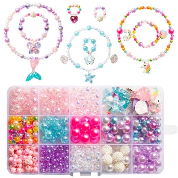 2ooya DIY Jewellery Accessories Kit, Making Your Own Colourful Necklace Bracelet for Party Diy Game,1 Box