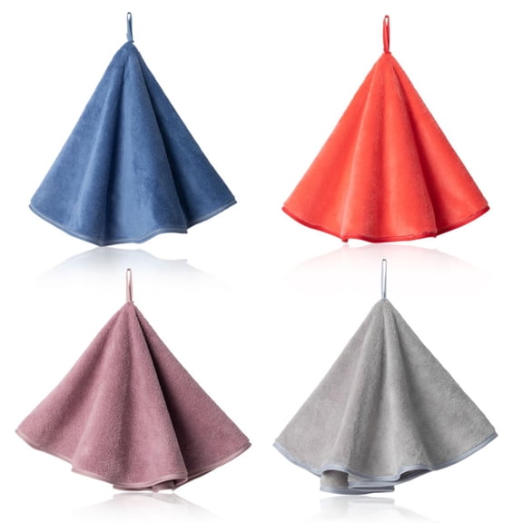 2ooya Dishes Cloth Machine Wash Multicolor Plain Color Dish Cloths 4 Count