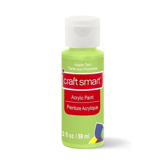 Craft Smart 2oz. ‎‎Apple Tart Acrylic Paint - Non-Toxic Paint for Drawing, Painting, Art & Crafts Supplies - Bulk 12 Pack