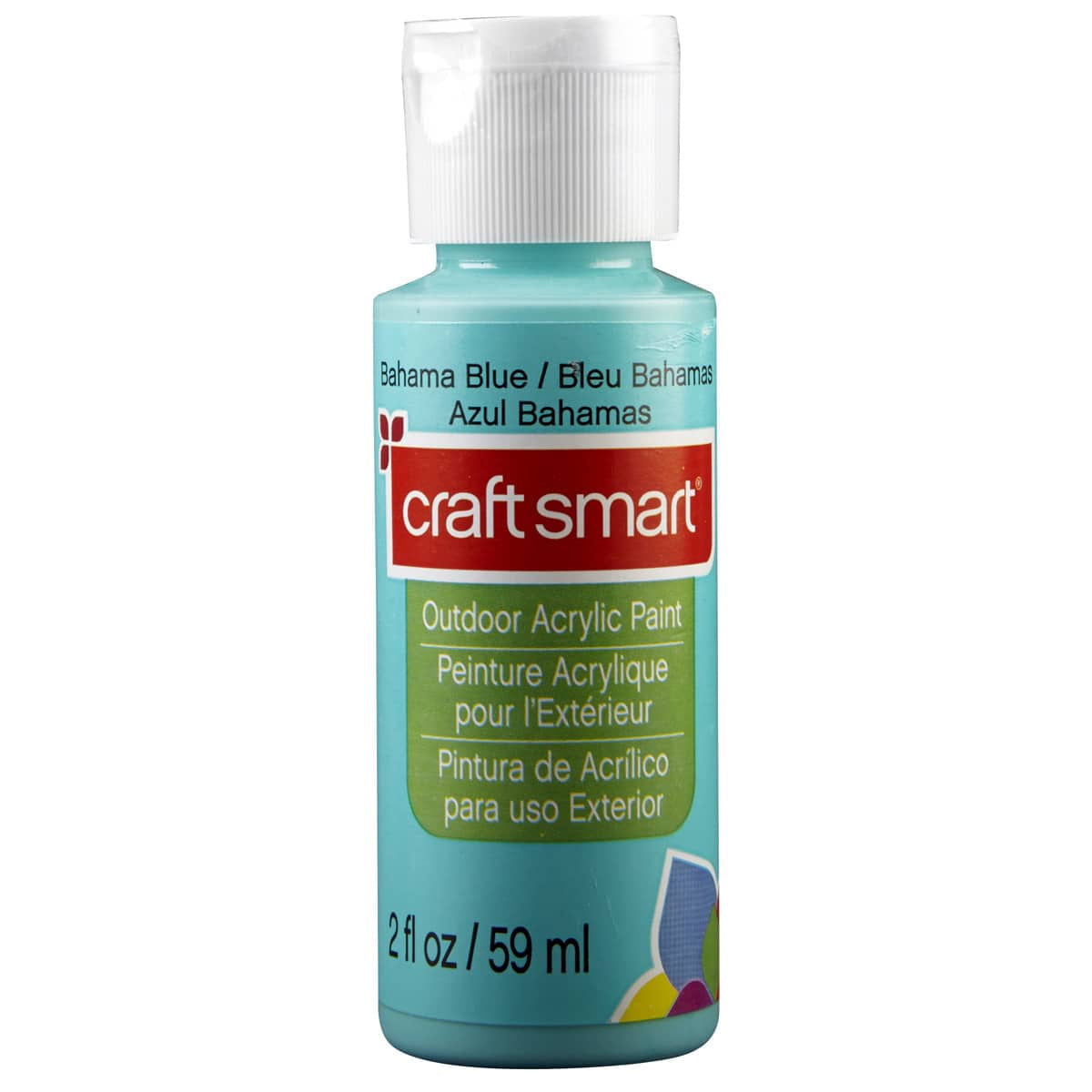 Craft Smart 2oz. Bahama Blue Outdoor Acrylic Paint - Non-Toxic Paint for Drawing, Painting, Art & Crafts Supplies - Bulk 12 Pack