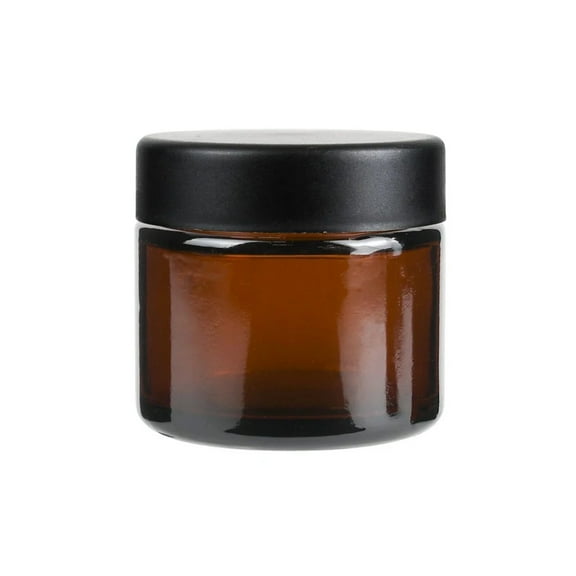 2oz Child Resistant Cap Amber Glass Jars - 3.5 Grams - 200 Count