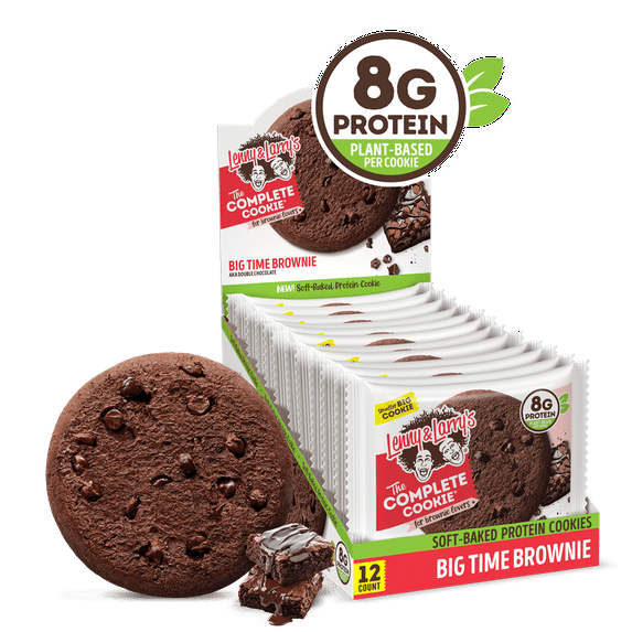 Lenny & Larry's The Complete Cookie, Big Time Brownie, 2 oz, 12 Ct