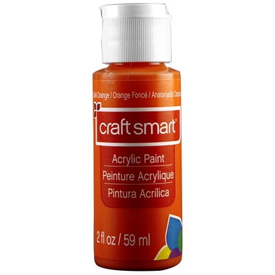 Craft Smart 2oz. ‎Dark Orange Acrylic Paint - Non-Toxic Paint for Drawing, Painting, Art & Crafts Supplies - Bulk 12 Pack