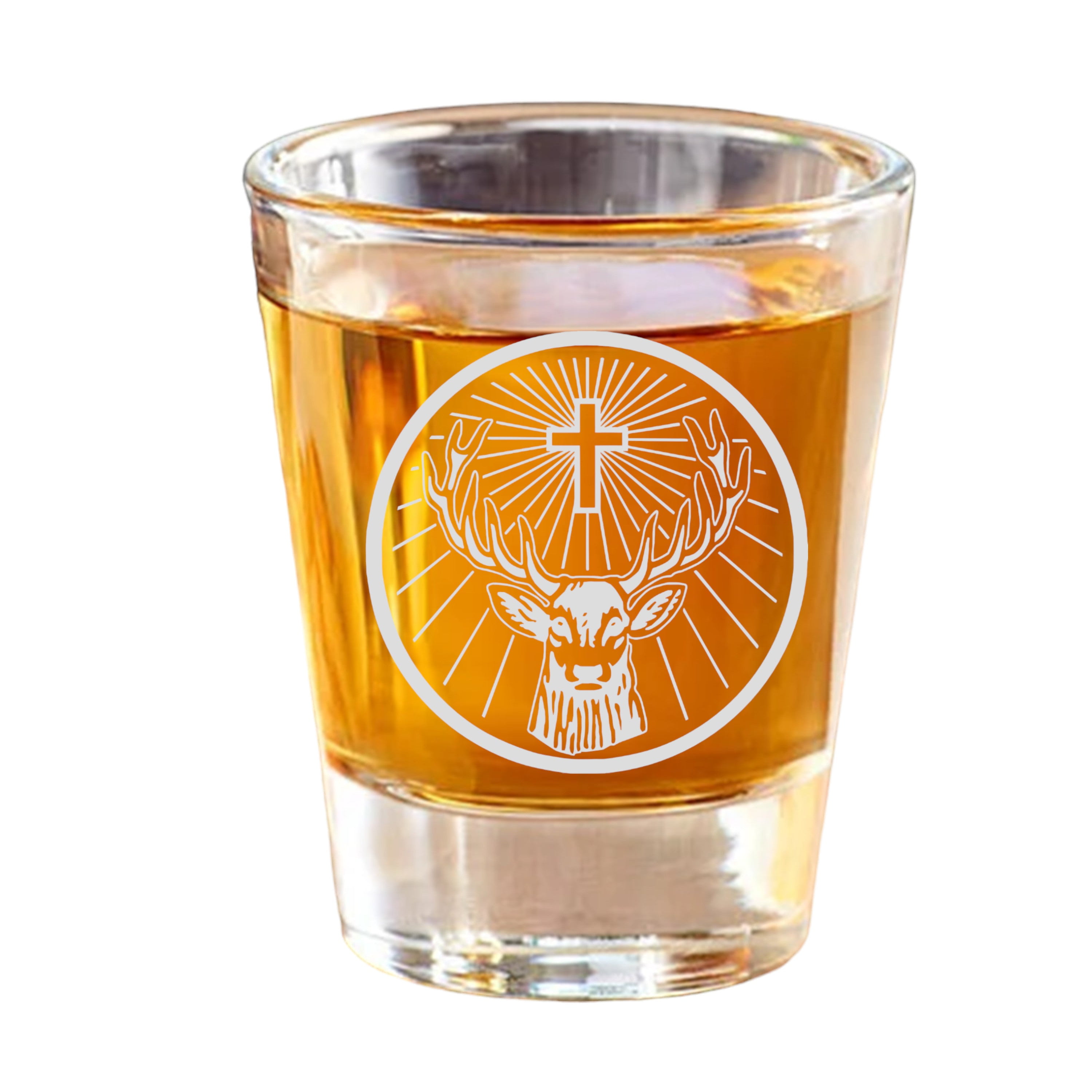 2oz Deer Portrait Shot Glass 2oz Deer Portrait Shot Glass