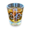 thumbnail image 1 of 2oz Dice Shot glass, 1 of 8
