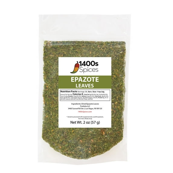 1400s Spices Dried Cut Epazote Leaves, 2oz