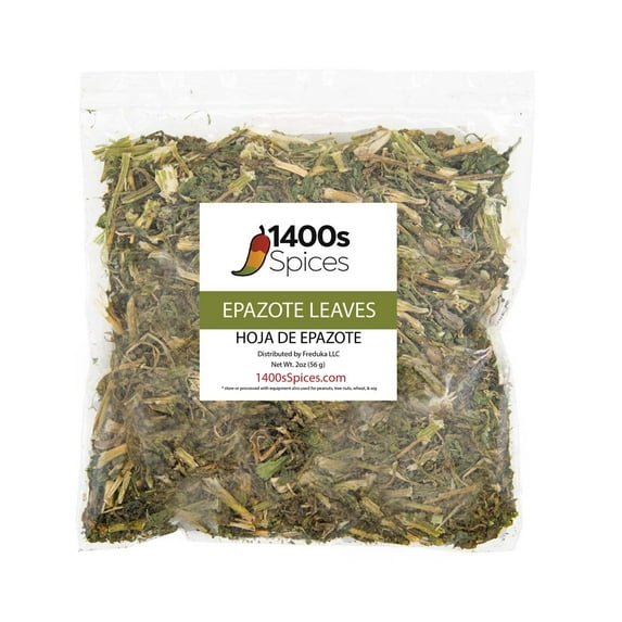 2oz Dried Epazote Leaves & Stems Mexican Herb, Hojas de Epazote Great For Cooking Or Tea by 1400s Spices