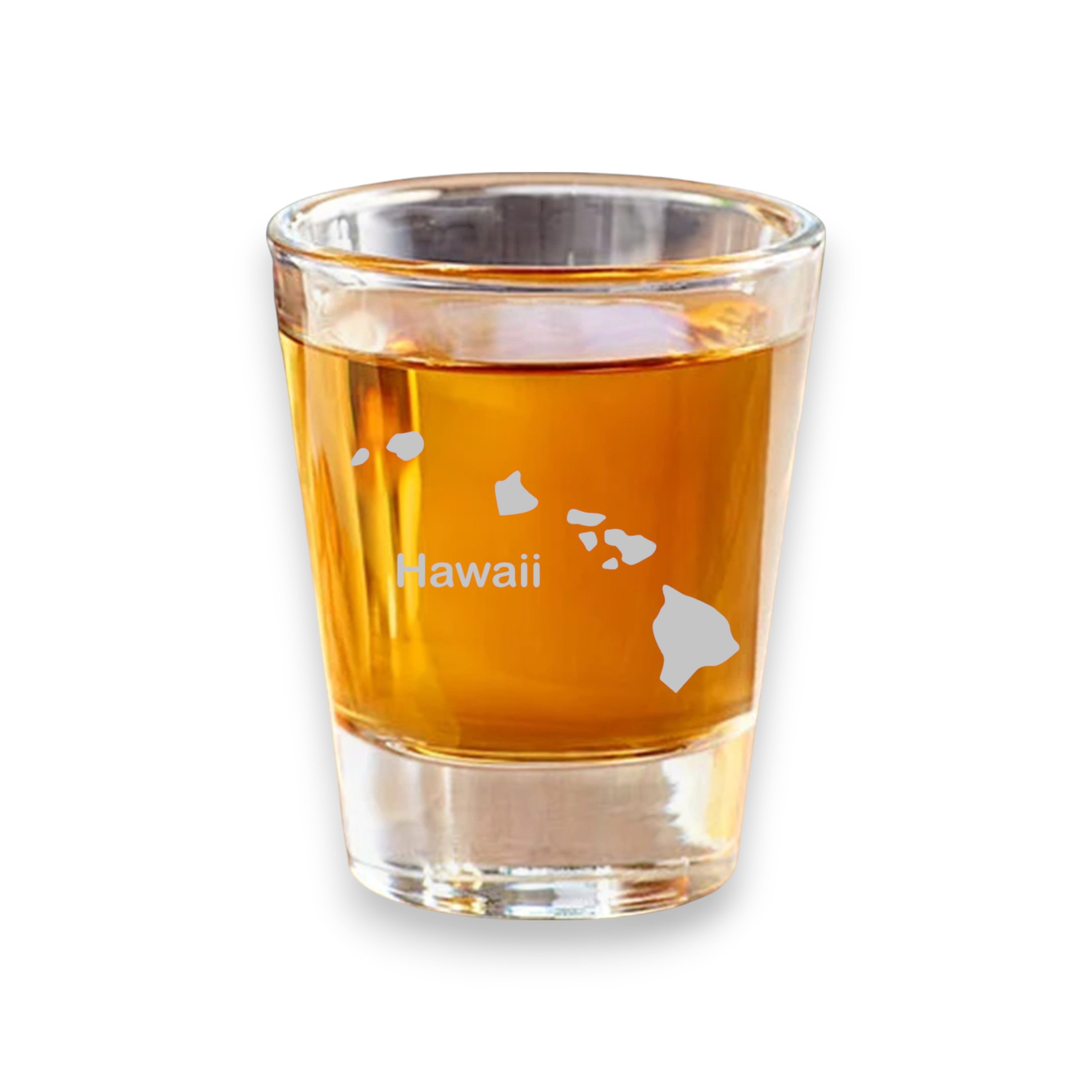 Hawaii Beachfront View Shot Glass – 2.25" Tall Souvenir Collectible Glass