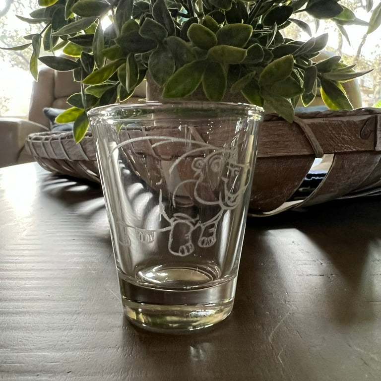 2oz Hippo Shotglass LASER 2oz Hippo Shotglass LASER