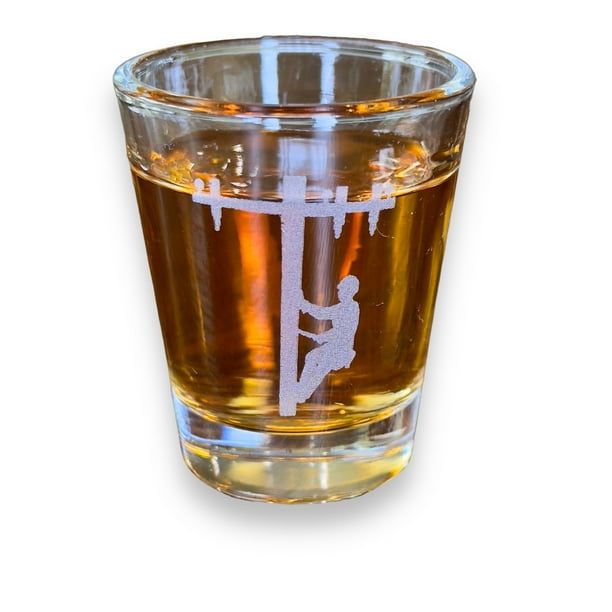 2oz Lineman ShotGlass 2oz Lineman ShotGlass